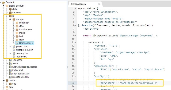 Fiori Project Structure