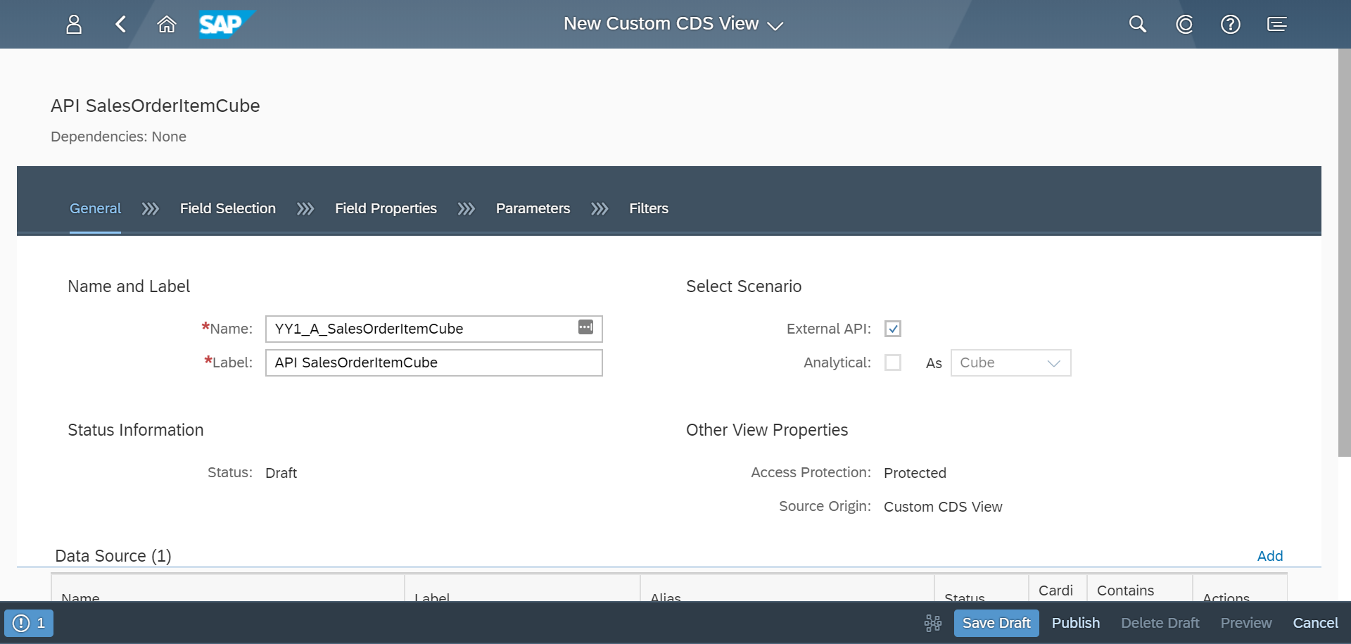 Image: S/4HANA Cloud Custom CDS Views 1